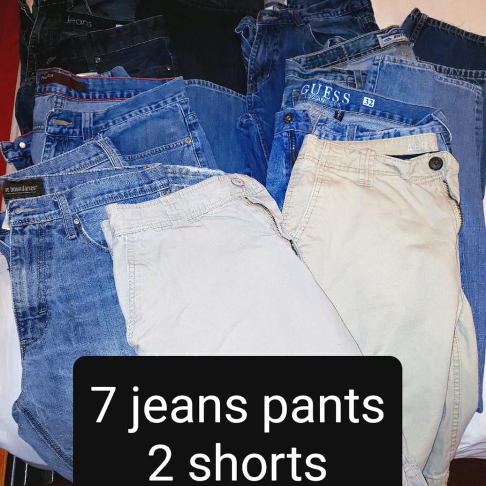 Men's Jeans (7) and Shorts (2) bundle / lot